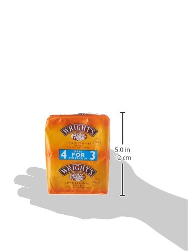 Wright's coal tar soap 4-pack heritage shot evokes everyday cleanliness.