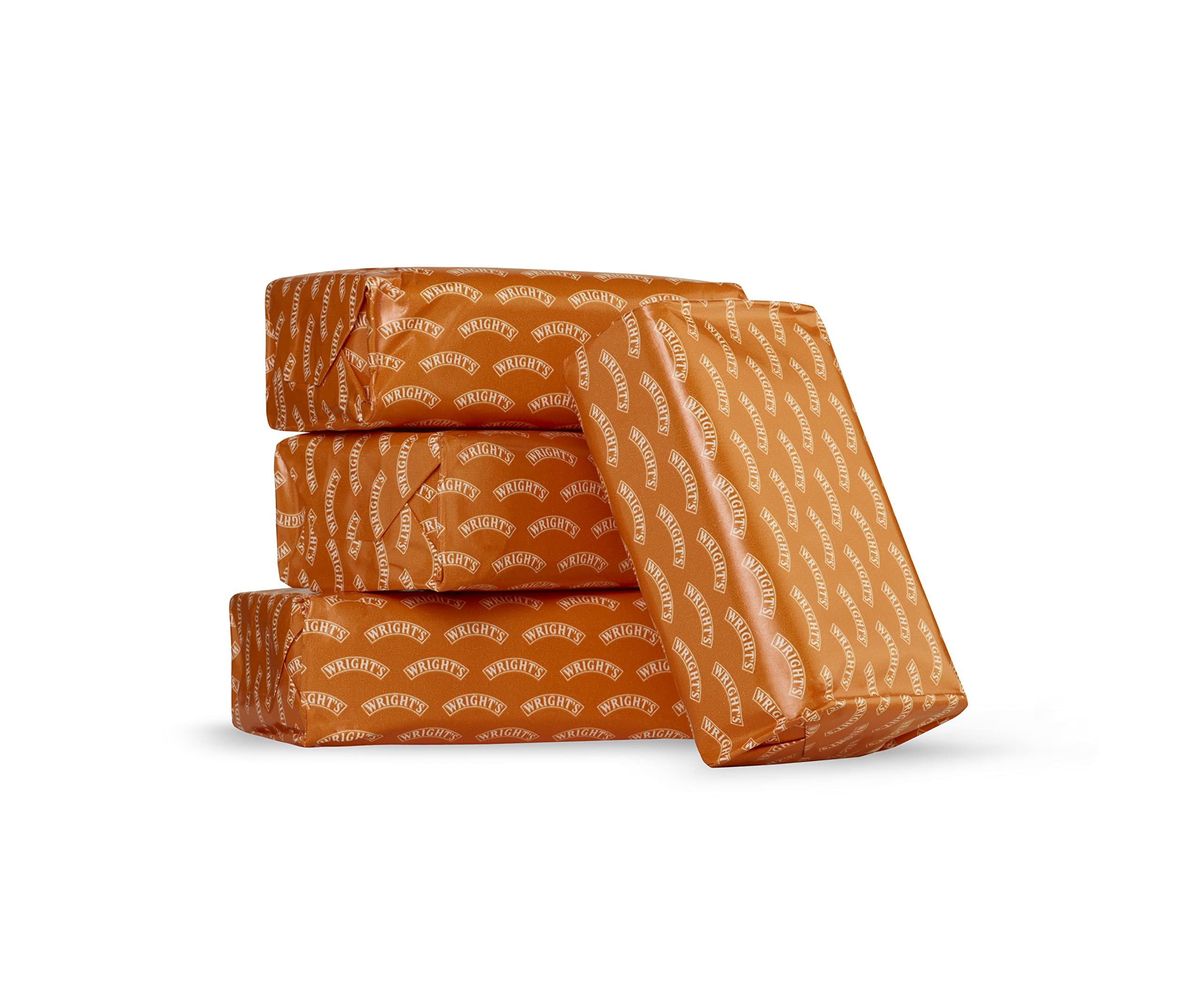 Wright's coal tar soap 4-pack on shelf proves convenient multi-bar value.