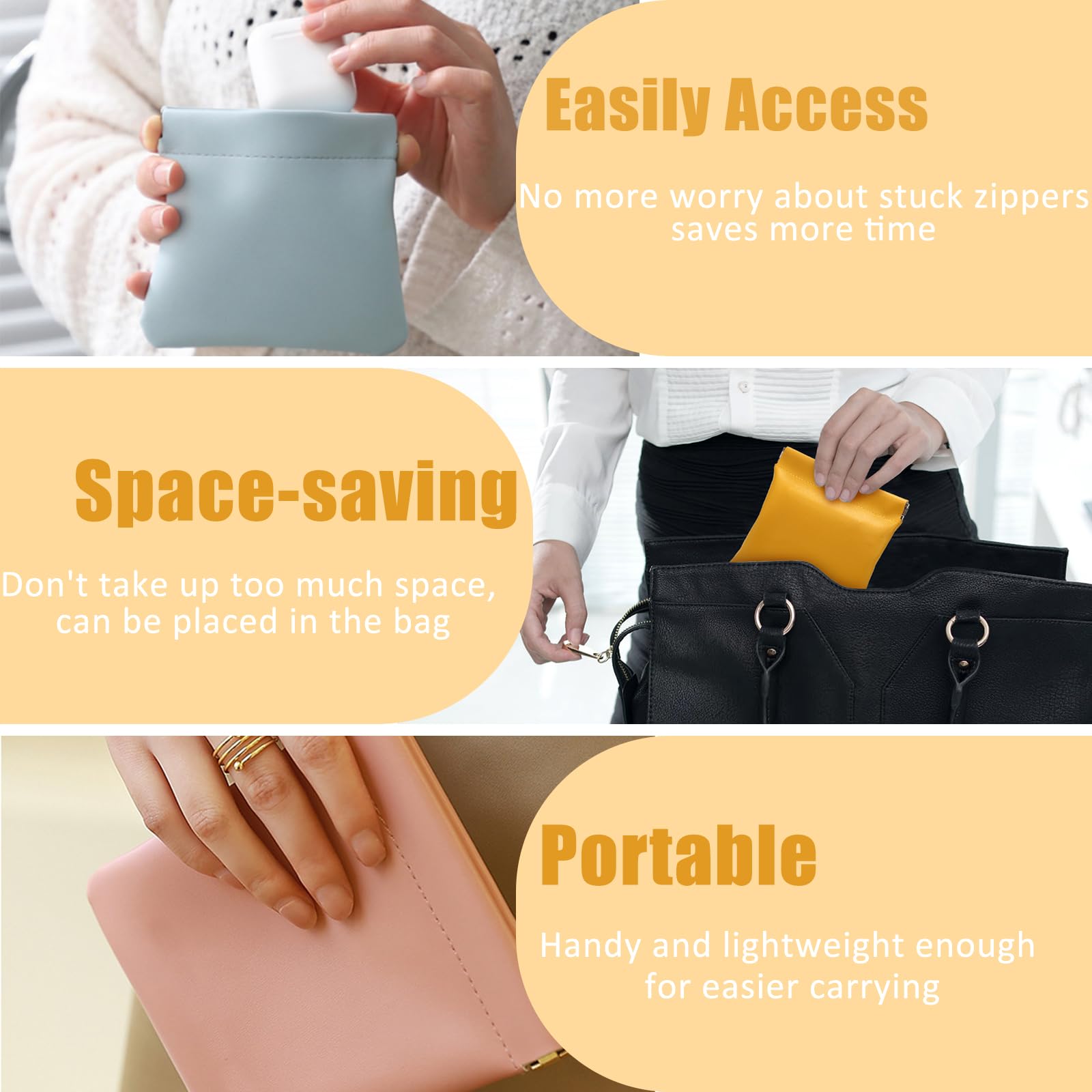 WRINGKIT compact makeup bag fits in purses and pockets