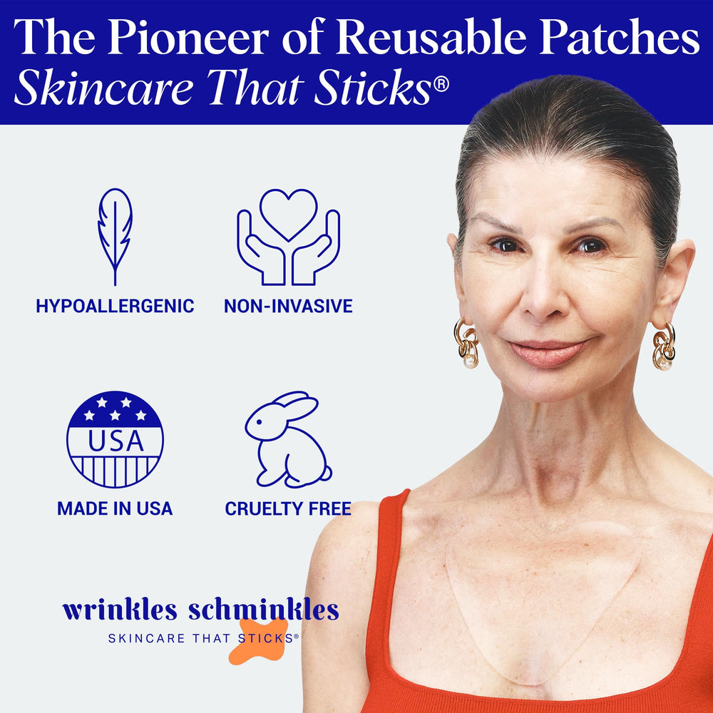 Wrinkles Schminkles Chest Patch illustrating hydration boost and line refinement