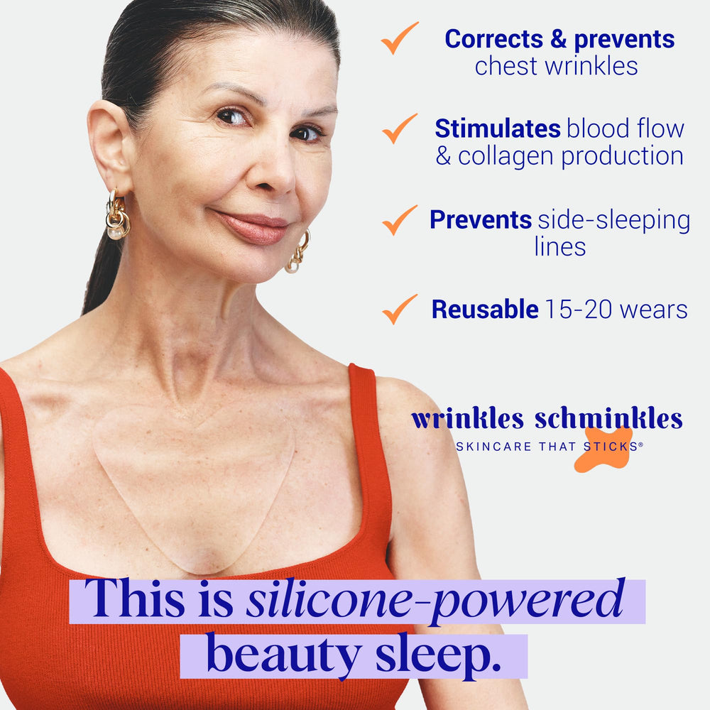 Wrinkles Schminkles Chest Patch skin-friendly design for comfortable nightly wear