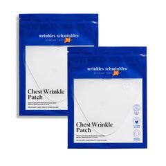 Wrinkles Schminkles chest patches close-up showing smoothing for decolletage