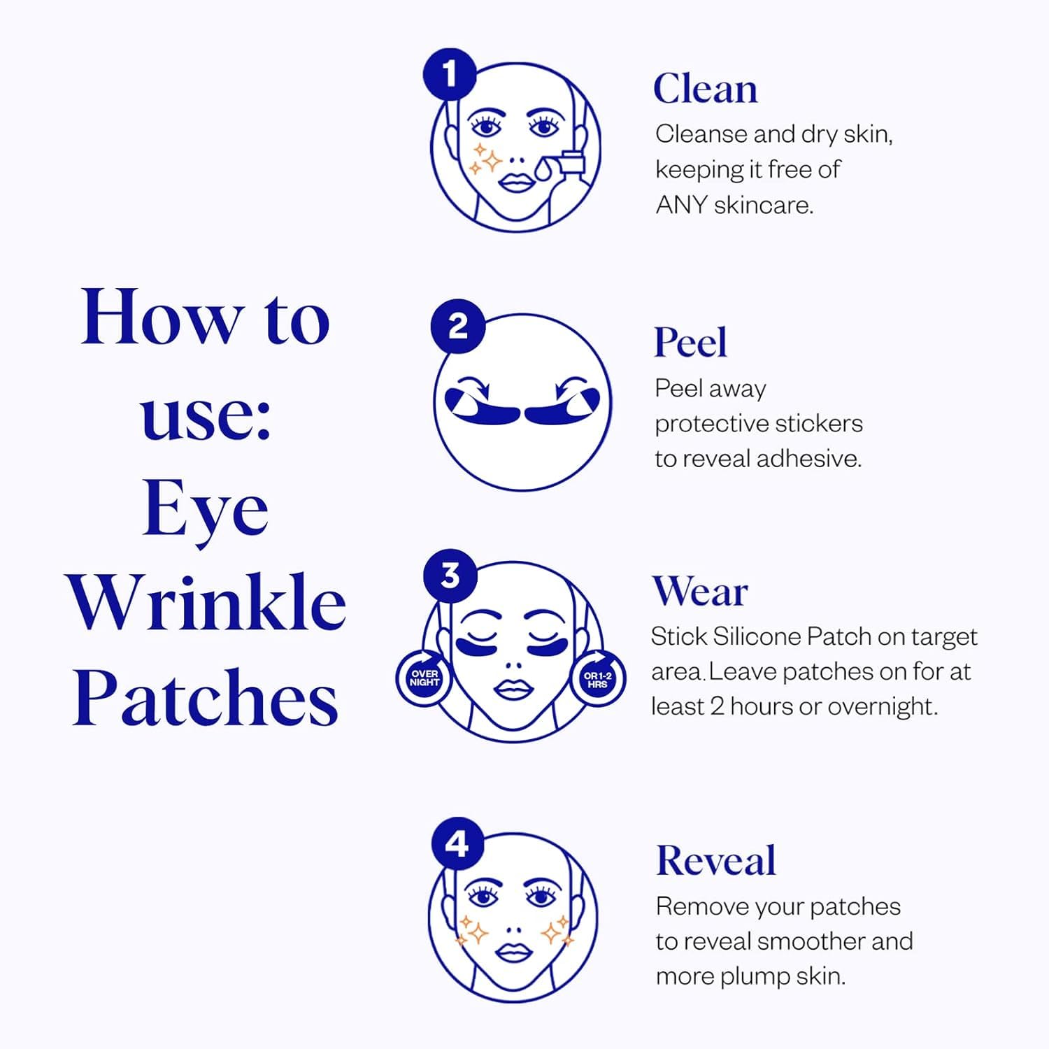Six-pair Wrinkles Schminkles eye patches pack for multiple-night use