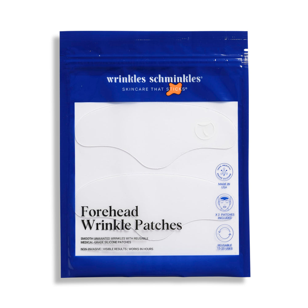 Wrinkles Schminkles forehead patch closeup smooths brow lines for a refreshed look.