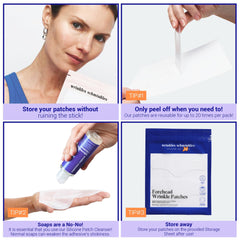 Wrinkles Schminkles forehead patch silicone material creates a taut hydrating microclimate.