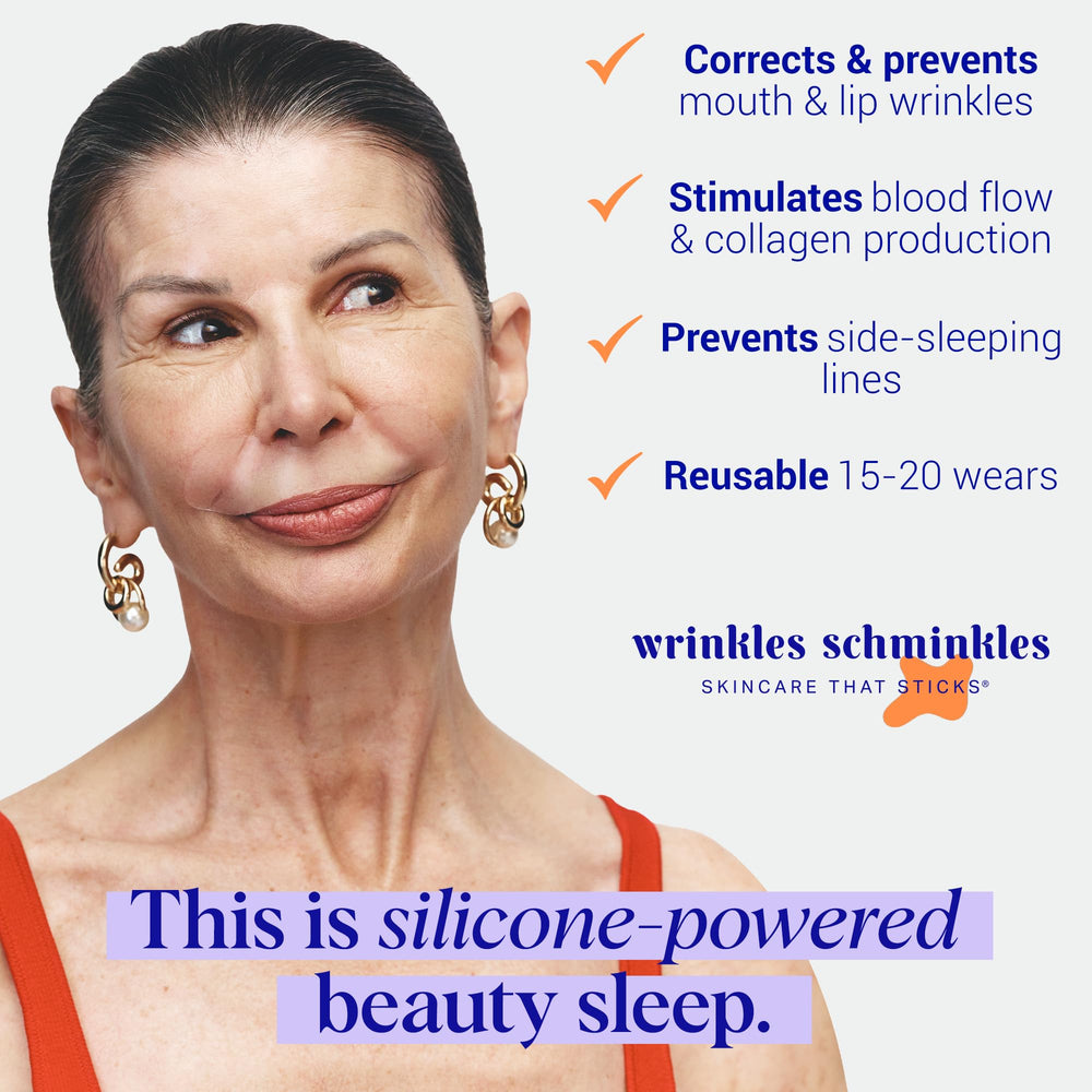 Wrinkles Schminkles Mouth Patch hypoallergenic material closeup highlighting skin-safe support.