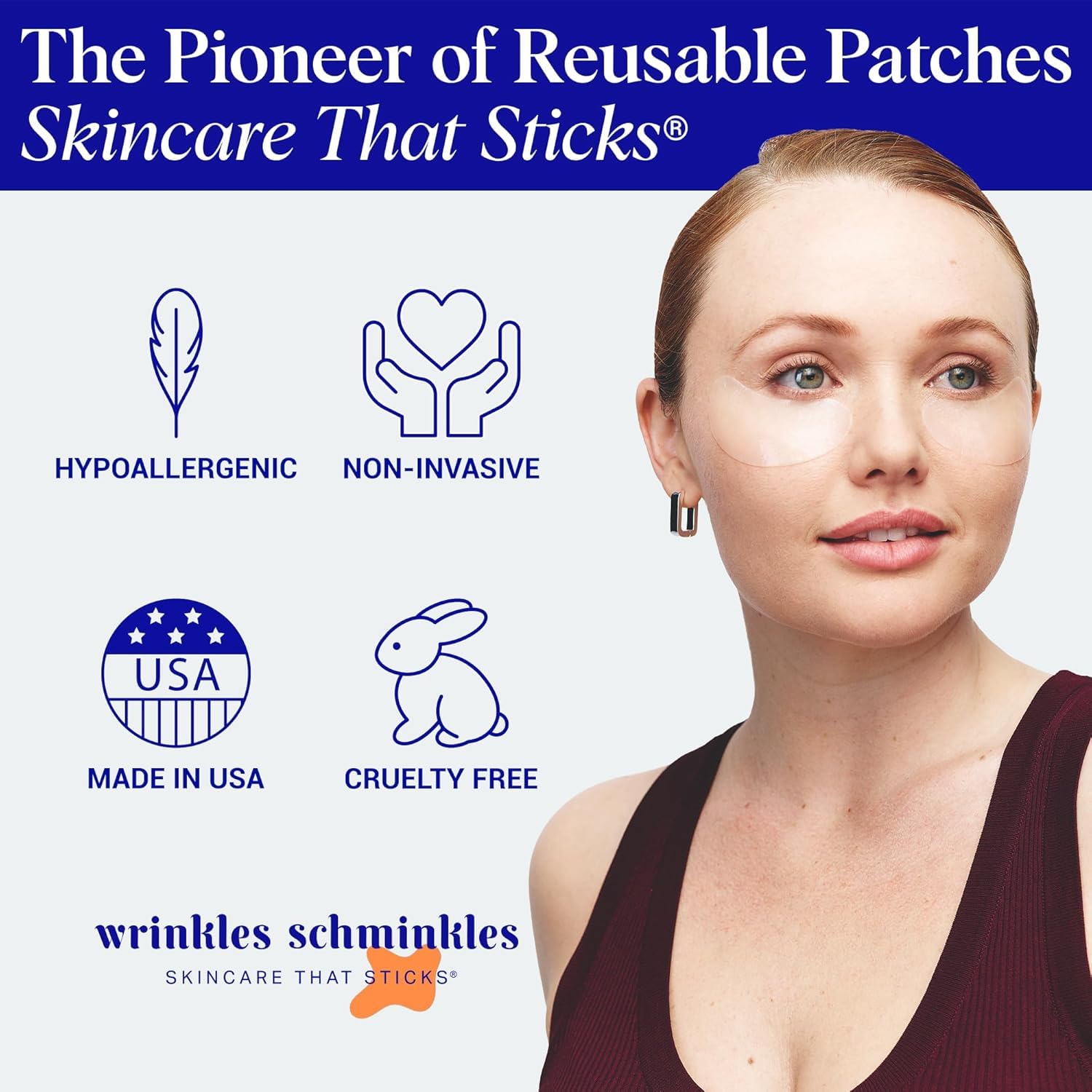 Reusable Wrinkles Schminkles patches with packaging for easy storage and multiple uses