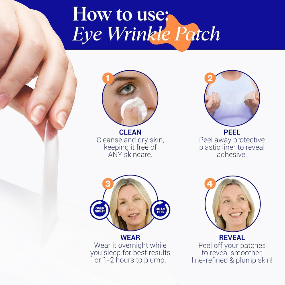 Soft medical-grade silicone material of Wrinkles Schminkles patches feels gentle on delicate skin