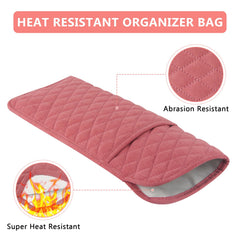 WRORUNER safety shield pouch protects surfaces from heat after styling