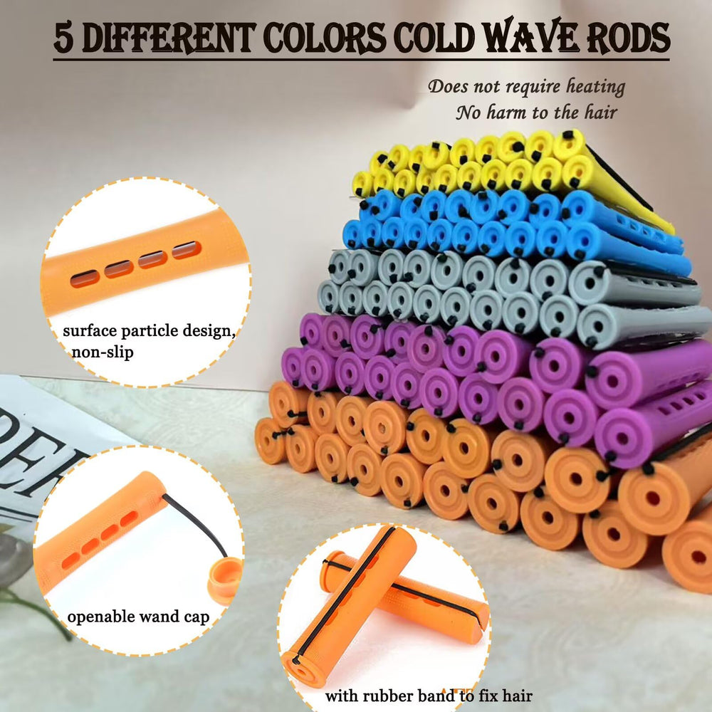 WSTAR purple perm rod suitable for medium curls and even distribution of heatless styling.