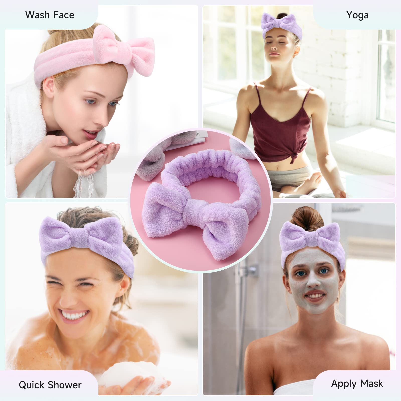 WSYUB diadema para spa ideal para rutinas de cuidado de la piel
