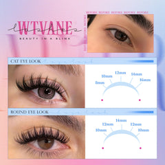 Wtvane 8–16 mm length options for manga lashes