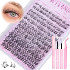 Wtvane Wispy Lash Clusters Kit front view for natural daily lashes