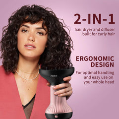 WUFAYHD diffuser hair dryer with ceramic heating protects hair and adds hydration.