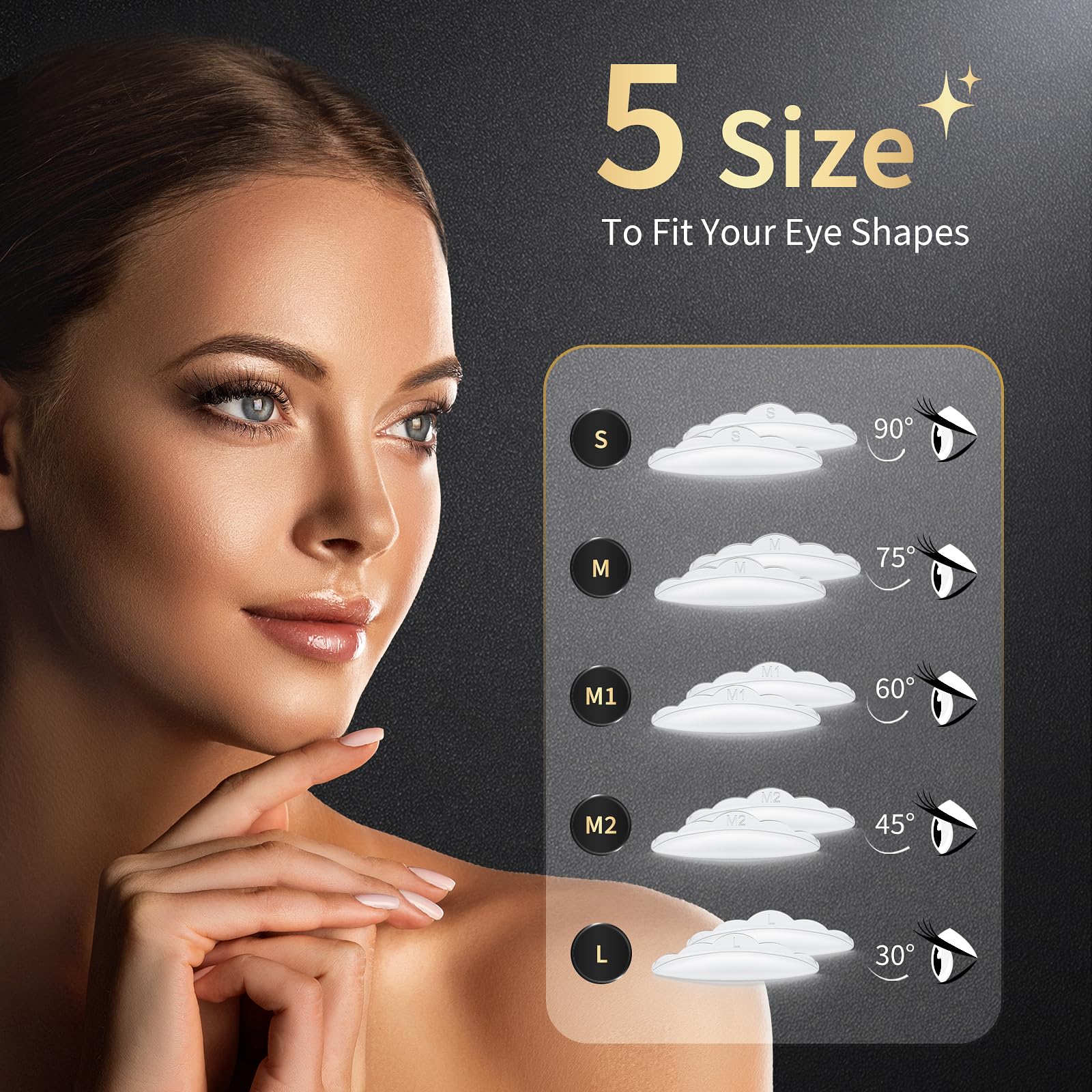 WUGOYU at-home use image demonstrates salon-quality brow lift.