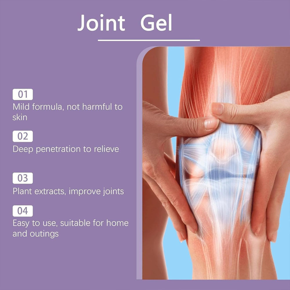 WUIAOCIT Purple Joint Gel on elbows and wrists supports comfortable movement.
