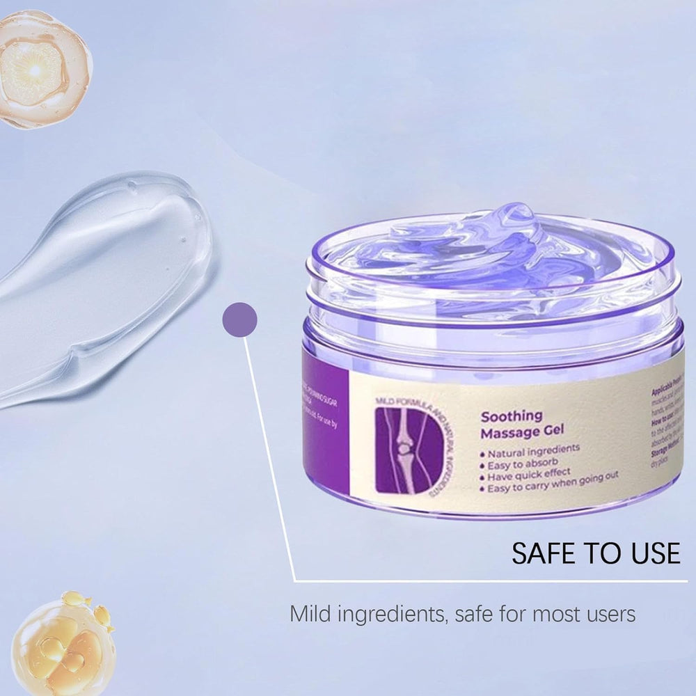 WUIAOCIT Purple Joint Gel texture closeup shows non-greasy finish for everyday use.