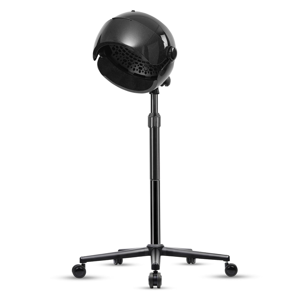 Wuissvnb hooded hair dryer with digital display for precise timing and control.