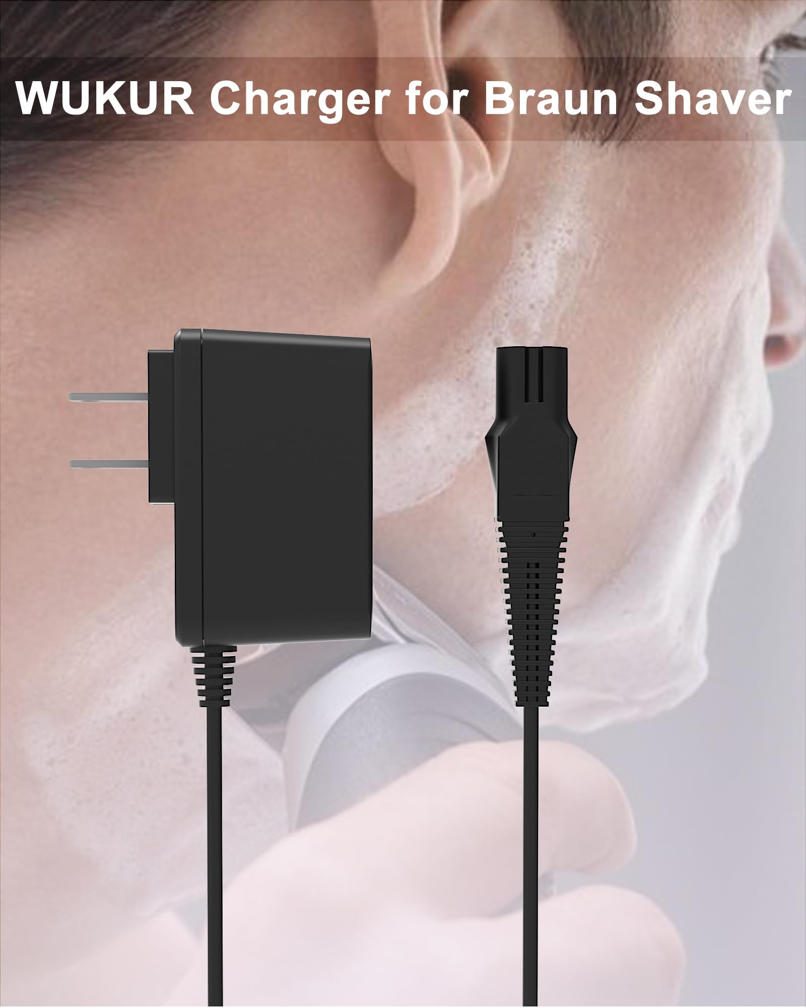 WUKUR Braun charger packaging demonstrates travel-ready, compact accessory.