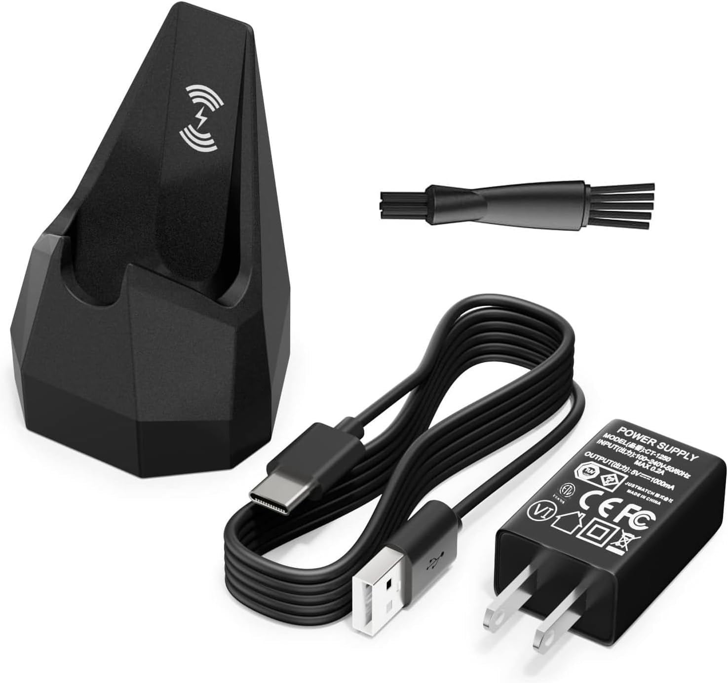 WUKUR charging dock for Manscaped 4.0 front view keeps your trimmer ready for quick sessions