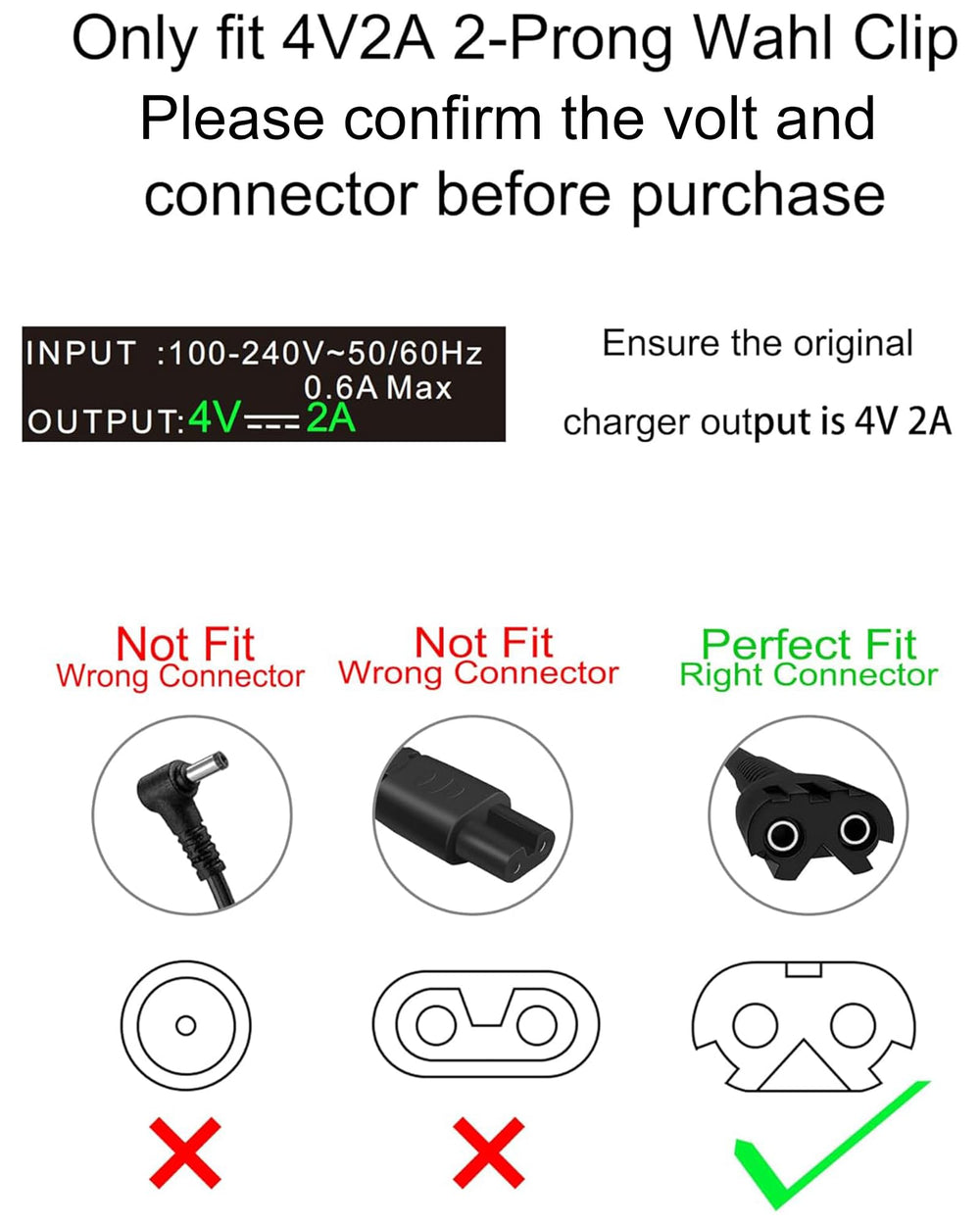 WUKUR charger packaging includes cleaning brush for setup.