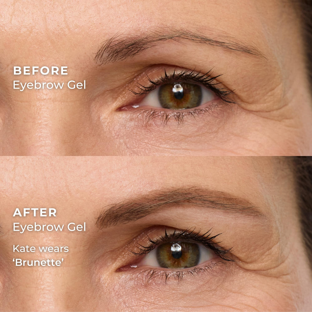 WUNDERBROW dual-precision brush aids precise shaping and grooming.