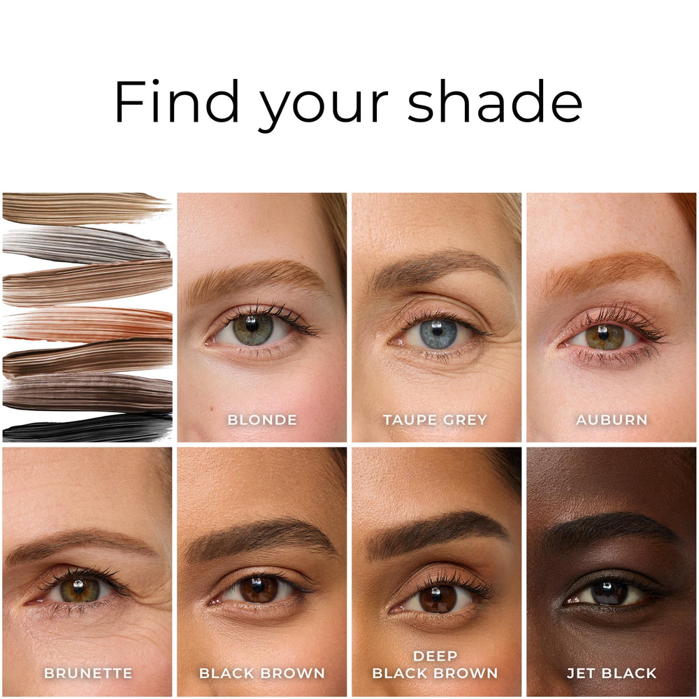WUNDERBROW Eyebrow Gel spoolie illustrates easy blending for a soft look