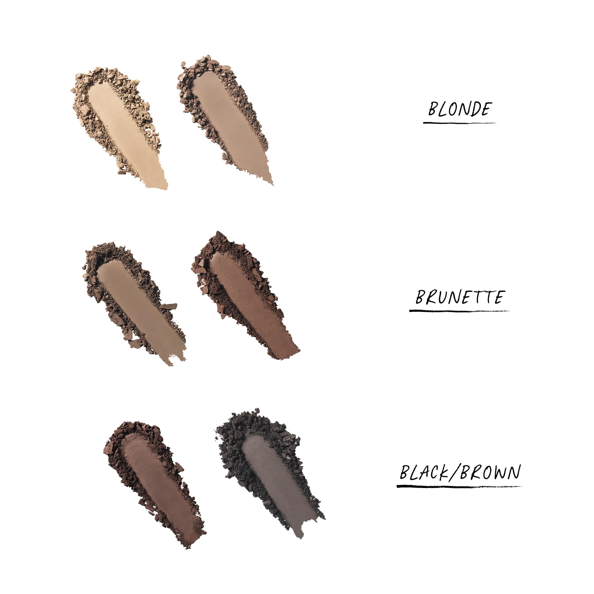 WUNDERBROW Blonde swatches show two-shade mix for custom brow color.