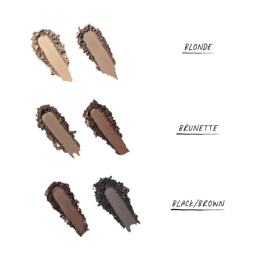 WUNDERBROW Blonde swatches show two-shade mix for custom brow color.