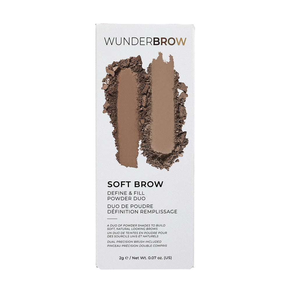 WunderBrow talc-free paraben-free powder designed for gentle daily wear