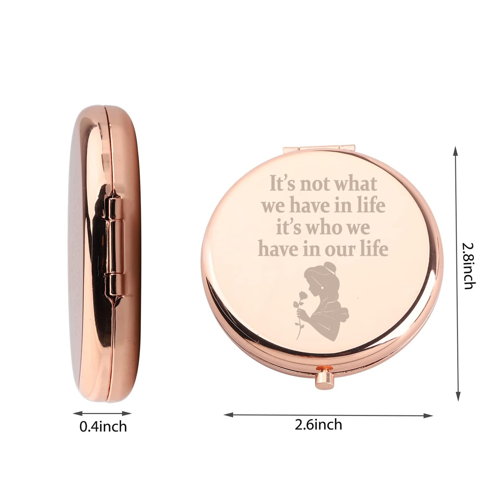 WUSUANED Beauty Fairy mirror magnified side for detailed application
