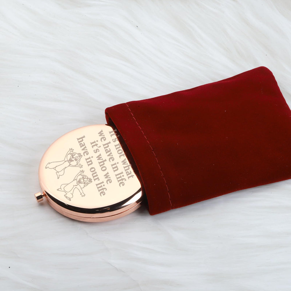 WUSUANED chip makeup mirror stainless steel built to last.