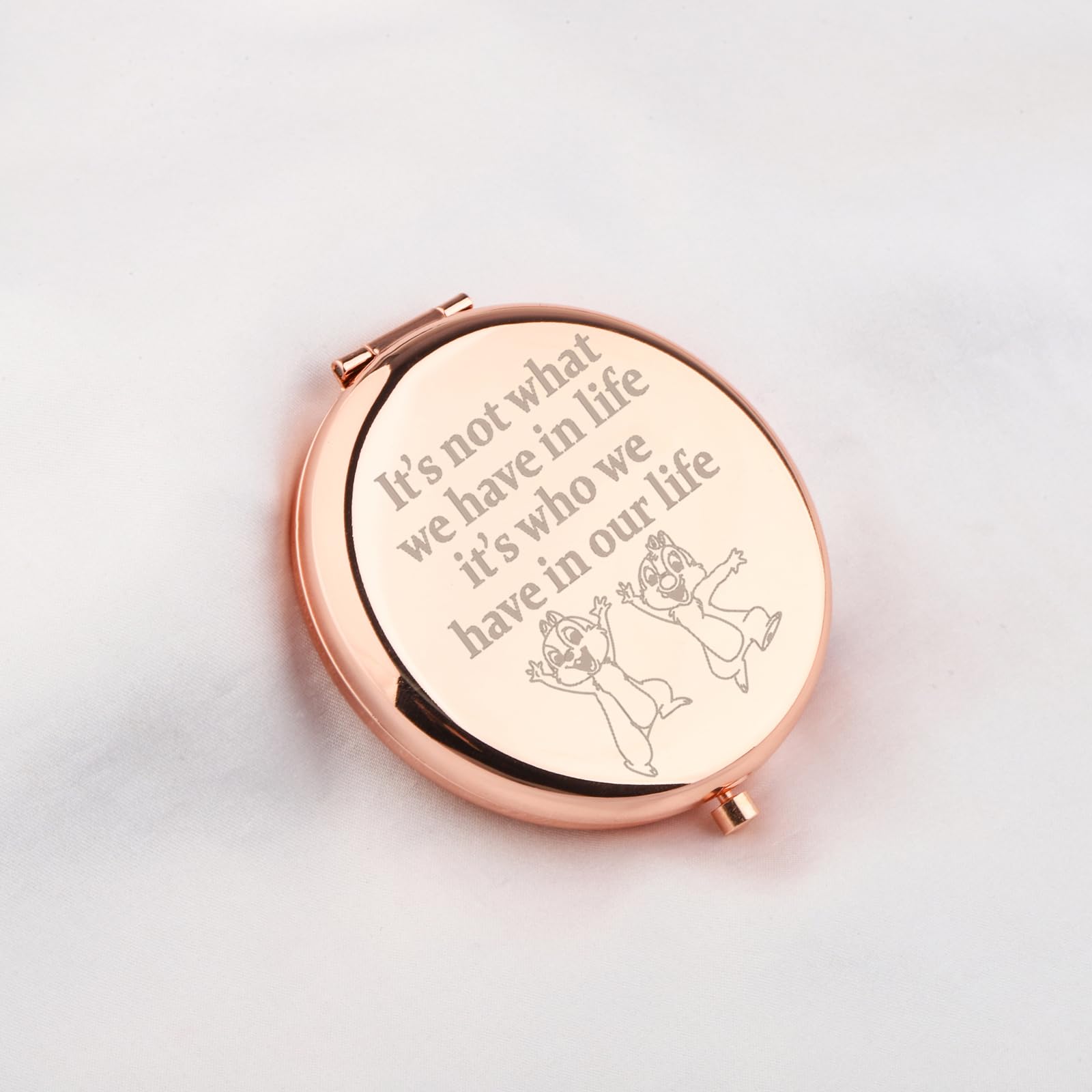 WUSUANED chip makeup mirror ultra-clear side for makeup precision.
