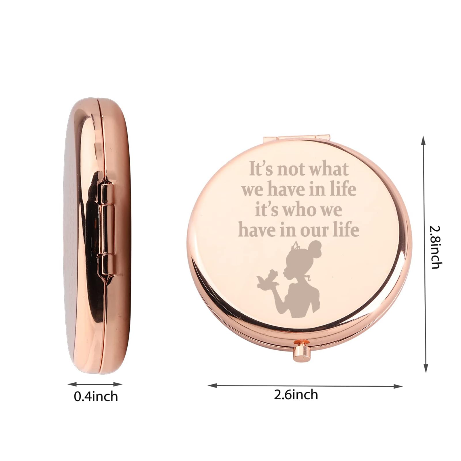 WUSUANED two-sided magnification mirror shown for detailed makeup application