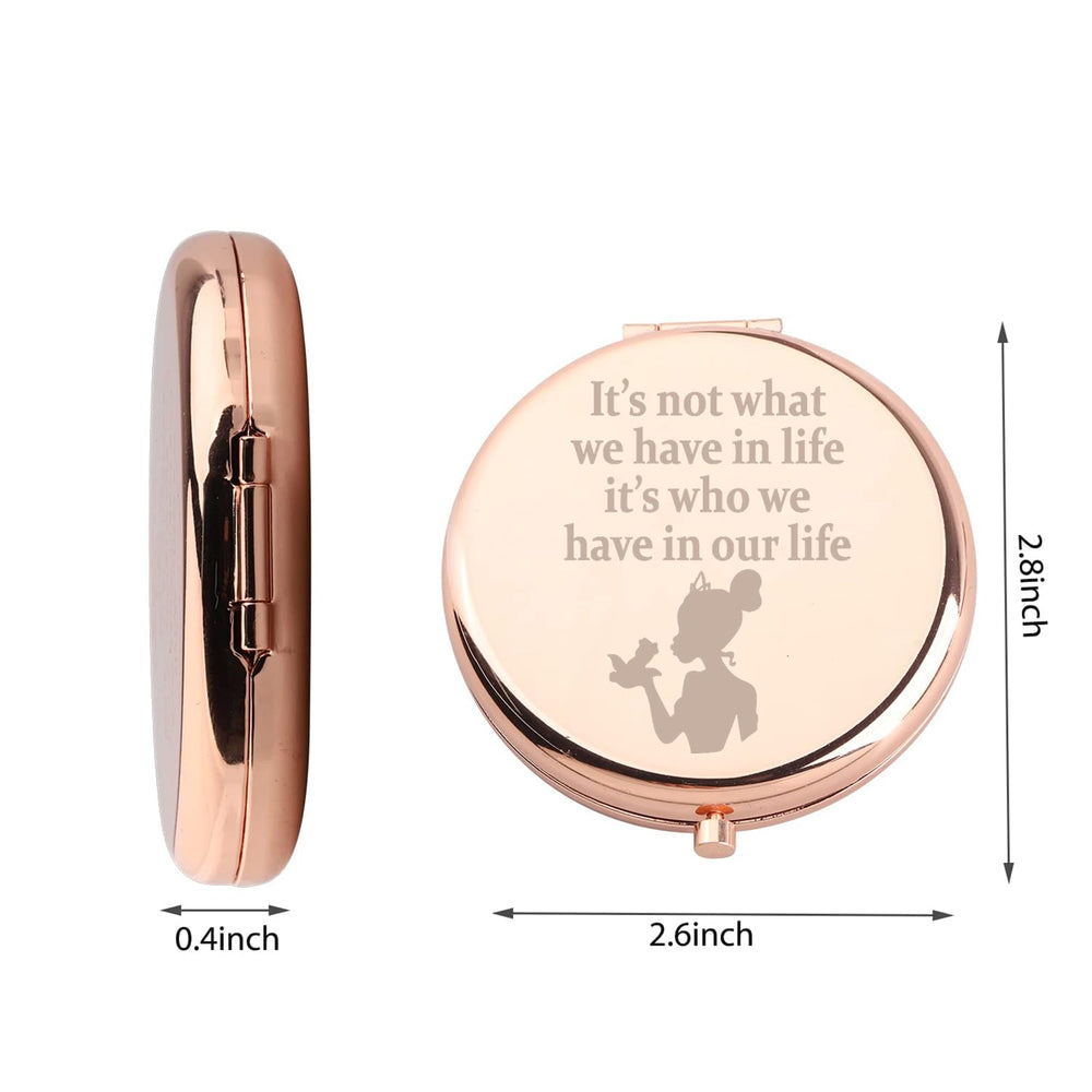 WUSUANED two-sided magnification mirror shown for detailed makeup application