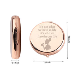 WUSUANED two-sided magnification mirror shown for detailed makeup application