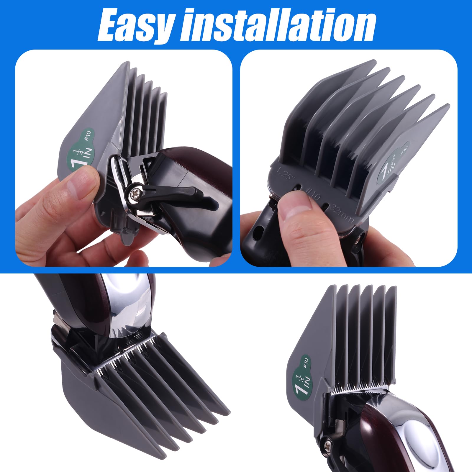 Wusuker clipper guards 12-38mm for close detailed cuts