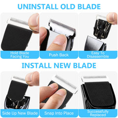 Wusuker easy-clean replacement—low-maintenance blades stay hygienic.