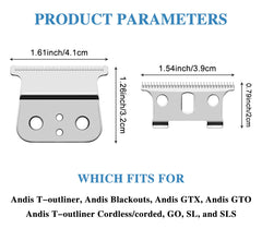 Wusuker T Outliner fitment with Andis—compatible performance for reliable salon work.