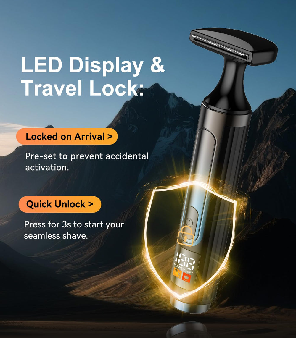 WUXO back shaver 4-in-1 kit heads demonstrate versatile attachments for grooming