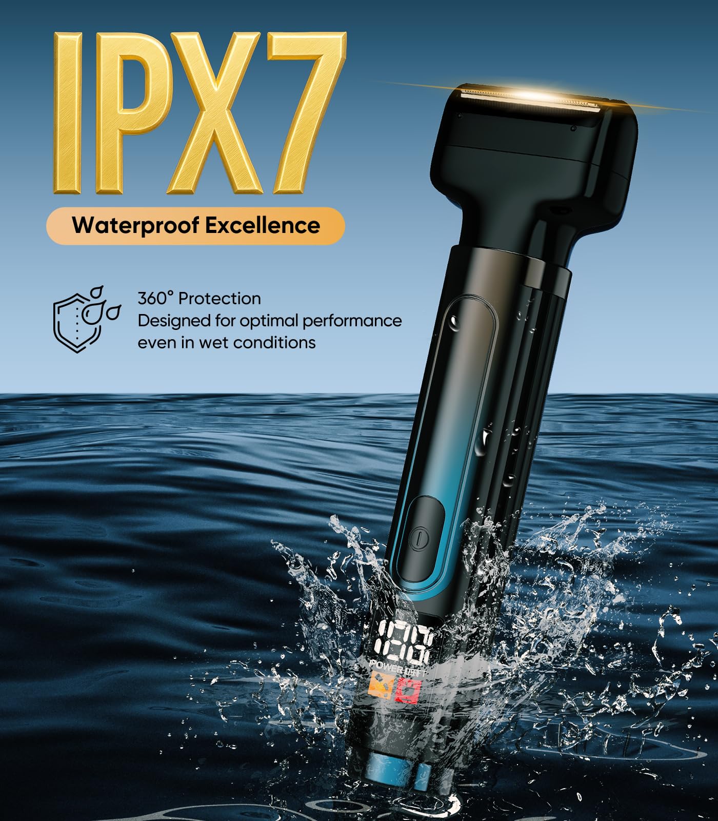 WUXO back shaver detachable heads illustrate 4-in-1 versatility for grooming