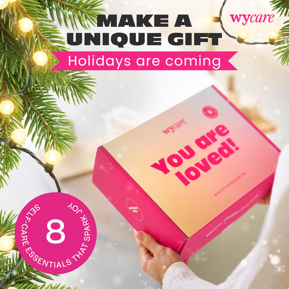Wycare Gift Box cosmetic bag included for easy storage and travel