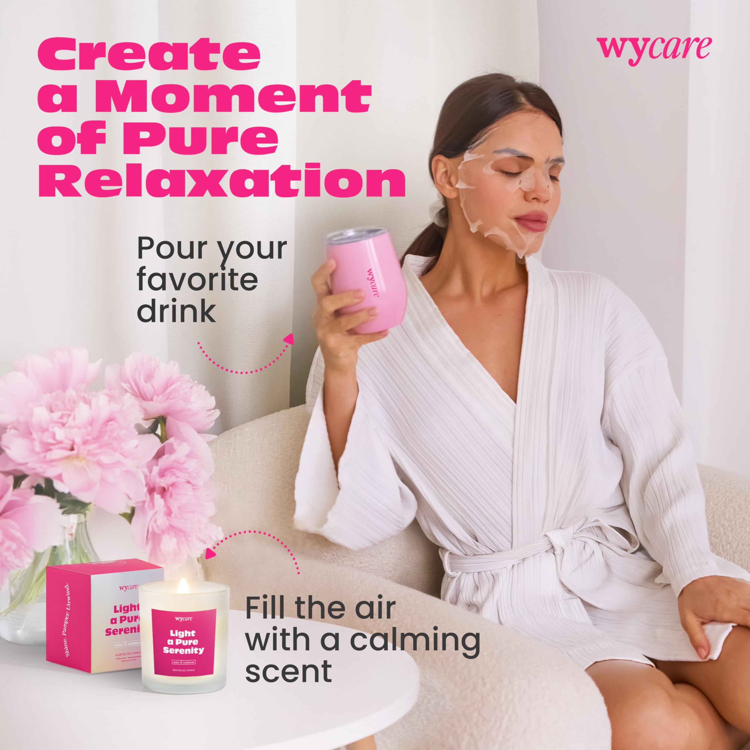 Wycare Gift Box hair towel for quick gentle drying after washing