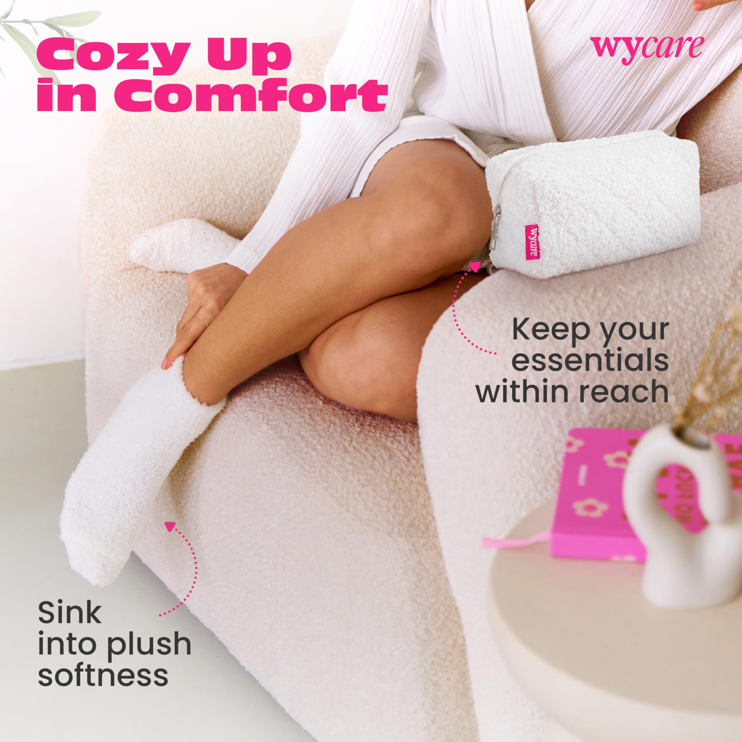 Wycare Gift Box cozy socks provide warmth during self-care