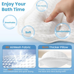 WYGOMES bath pillow comes with laundry bag for easy washing and care.