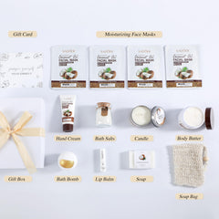 WYHABYZ Coconut Spa Gift Box hand cream nourishes and protects dry hands.