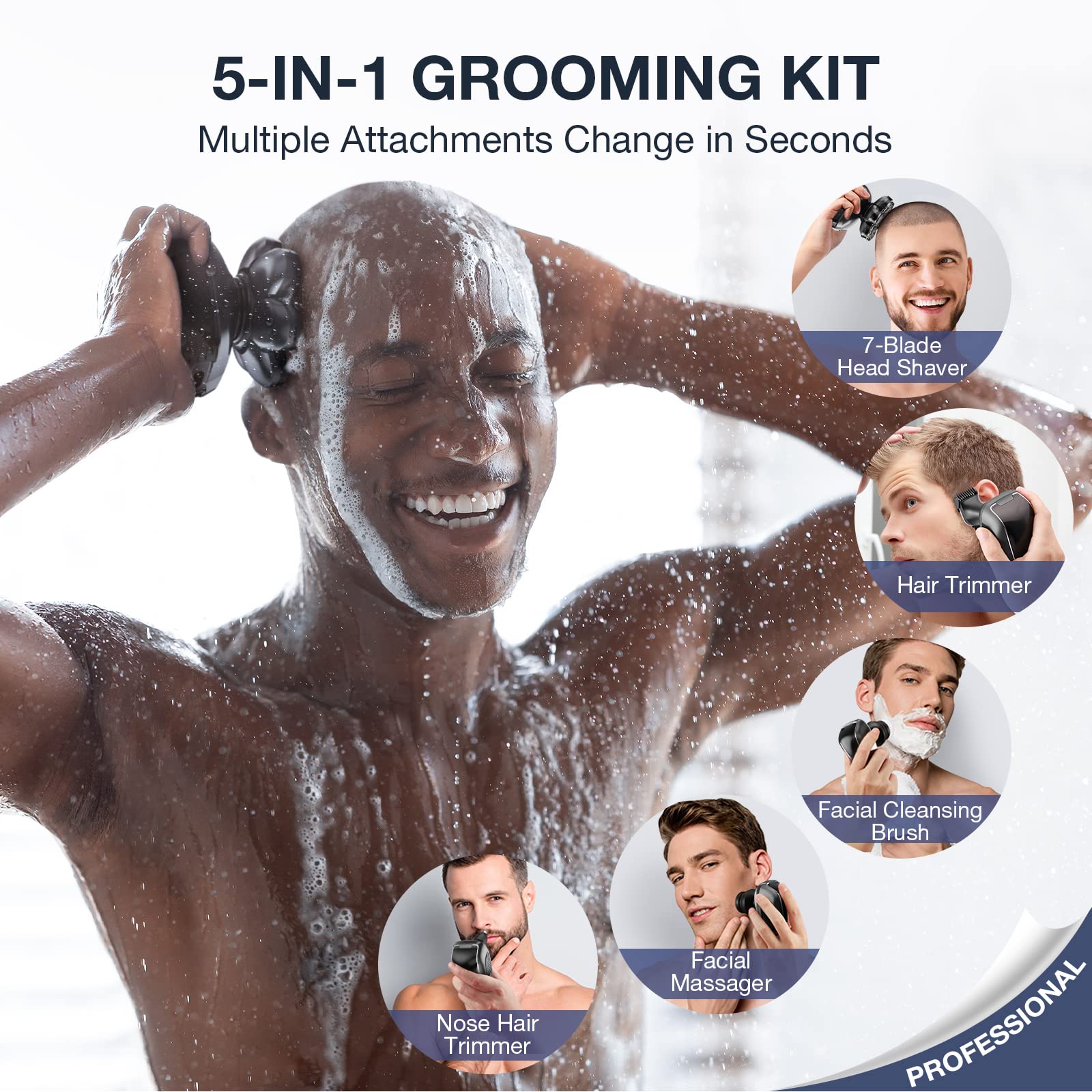 Wyklaus nose and sideburn trimmers provide precise facial grooming.