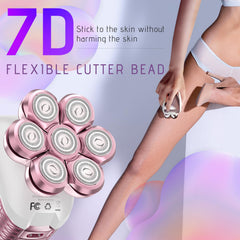 Wyklaus women razor LED display shows battery status at a glance