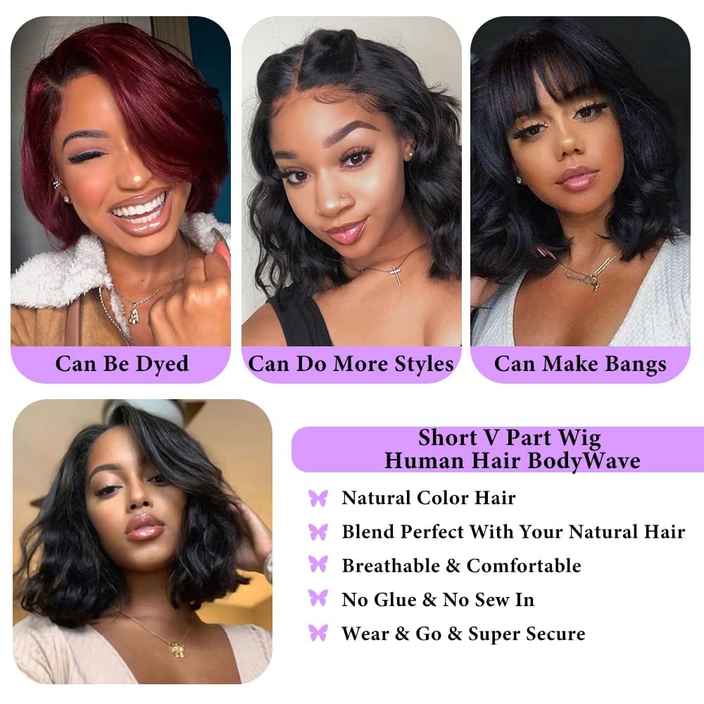 Xagujpo Wear & Go glueless V Part wig cap inside showing adjustable fit