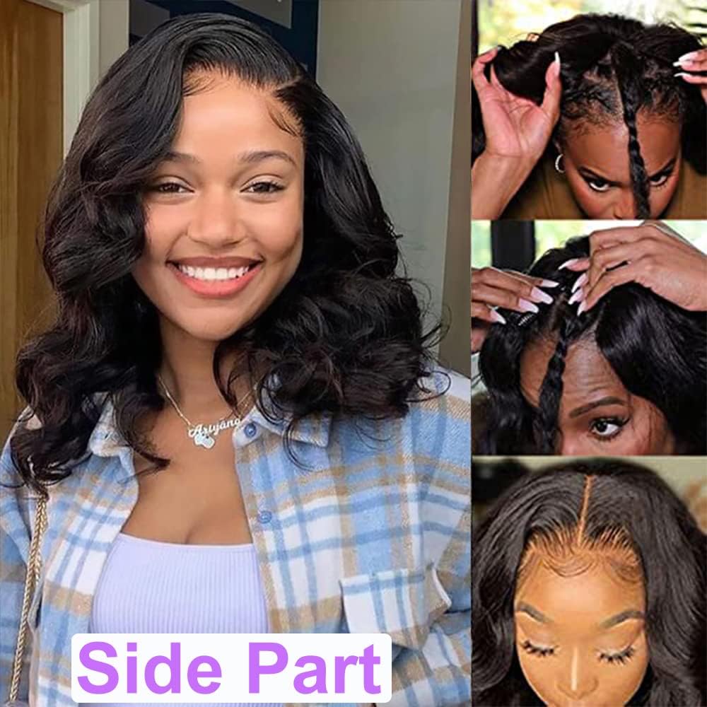 Xagujpo Wear & Go glueless V Part wig side view for seamless day-to-night styling